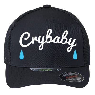 Funny Cry Baby Flexfit Unipanel Trucker Cap