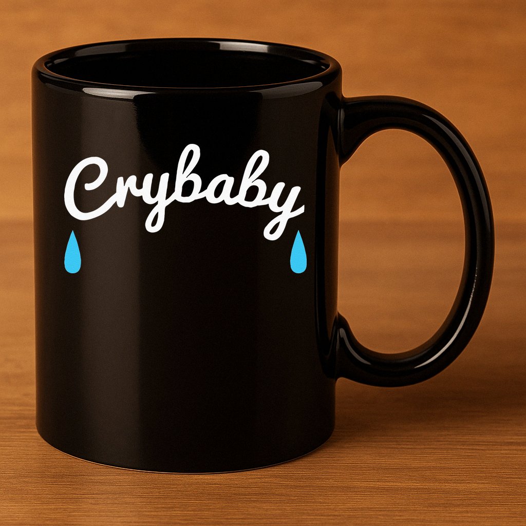 Funny Cry Baby 11oz C Handle Ceramic Mug