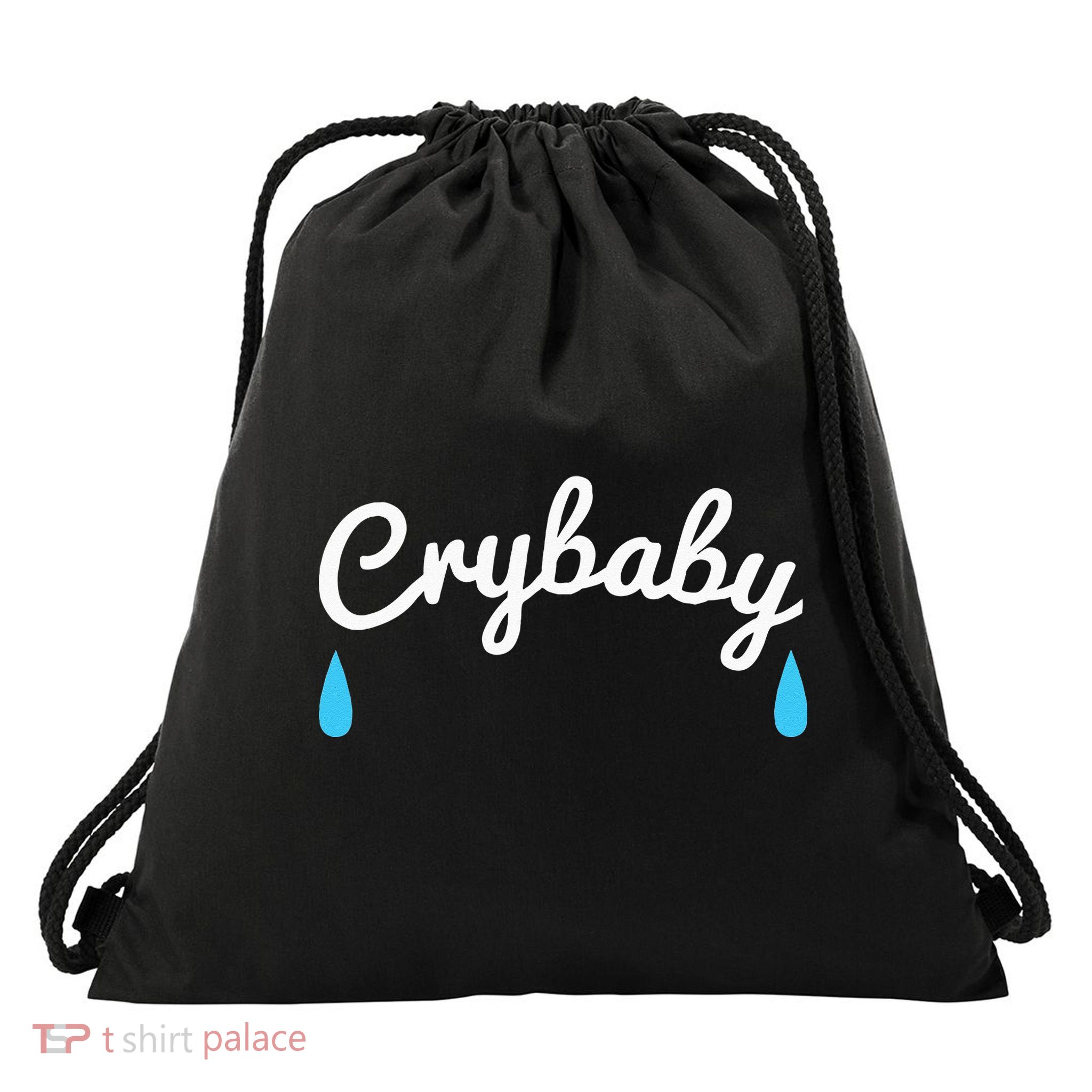 Funny Cry Baby Drawstring Bag
