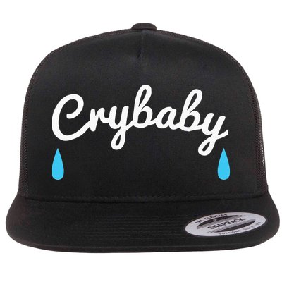 Funny Cry Baby Flatbill Hat