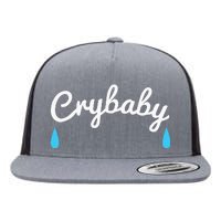 Funny Cry Baby Flat Bill Trucker Hat