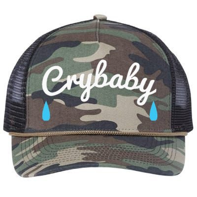 Funny Cry Baby Retro Rope Trucker Hat Cap