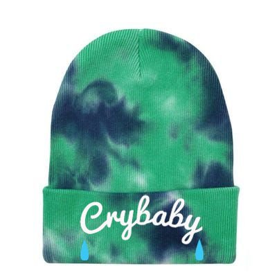 Funny Cry Baby Tie Dye 12in Knit Beanie