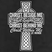 Funny Christ Beside Me Christ Before Me Christ Behind Me Adult Drive Performance Visor