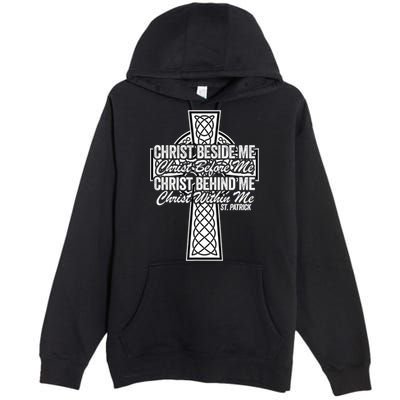 Funny Christ Beside Me Christ Before Me Christ Behind Me Premium Pullover Hoodie