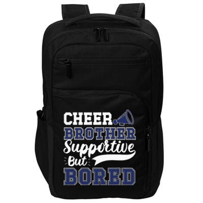 Funny Cheer Brother Sibling Cheerleader Impact Tech Backpack