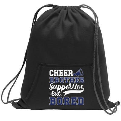 Funny Cheer Brother Sibling Cheerleader Sweatshirt Cinch Pack Bag