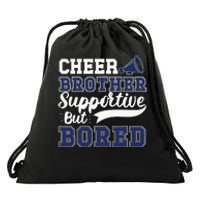 Funny Cheer Brother Sibling Cheerleader Drawstring Bag