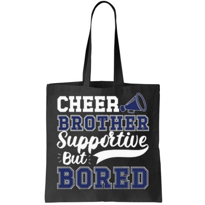 Funny Cheer Brother Sibling Cheerleader Tote Bag