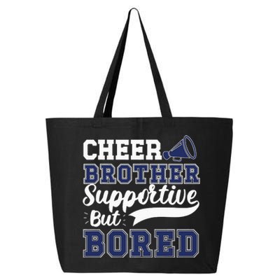 Funny Cheer Brother Sibling Cheerleader 25L Jumbo Tote