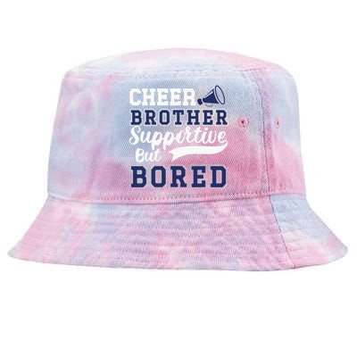 Funny Cheer Brother Sibling Cheerleader Tie-Dyed Bucket Hat