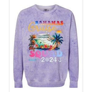 Family Cruise Bahamas 2024 Summer Matching Vacation 2024 Colorblast Crewneck Sweatshirt