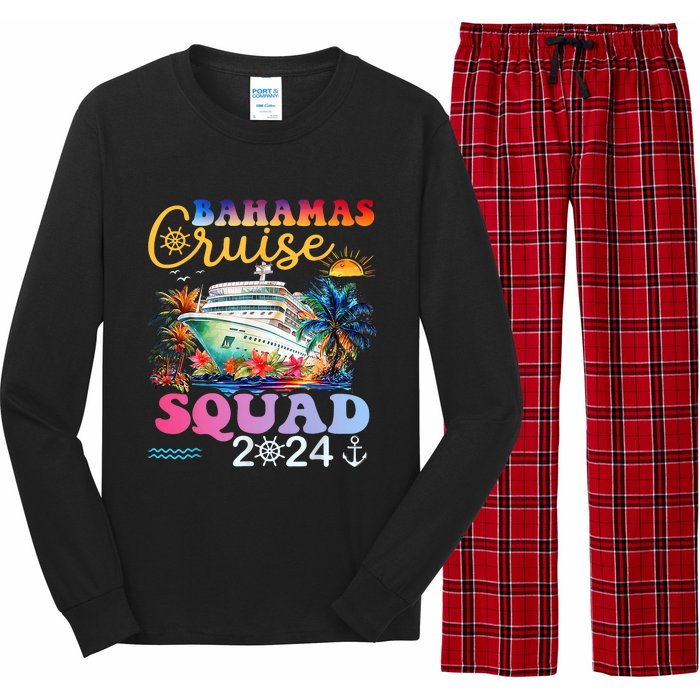 Family Cruise Bahamas 2024 Summer Matching Vacation 2024 Long Sleeve Pajama Set