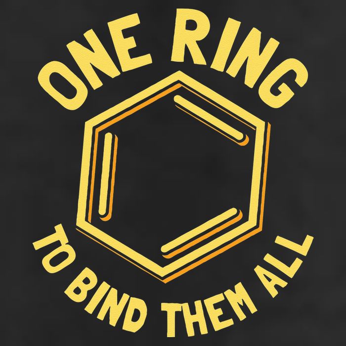 Funny Chemistry Benzene Ring One Ring To Bind Them All Cool Comfort Performance Bucket Hat