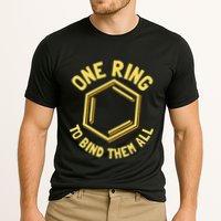 Funny Chemistry Benzene Ring One Ring To Bind Them All Cooling Performance Crew T-Shirt