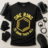 Funny Chemistry Benzene Ring One Ring To Bind Them All Cooling Performance Crew T-Shirt
