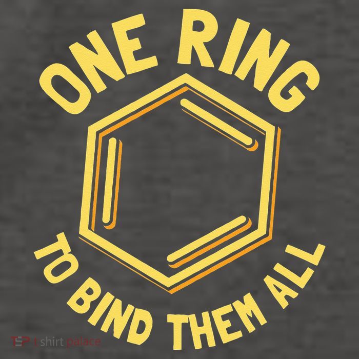 Funny Chemistry Benzene Ring One Ring To Bind Them All Vector Backpack