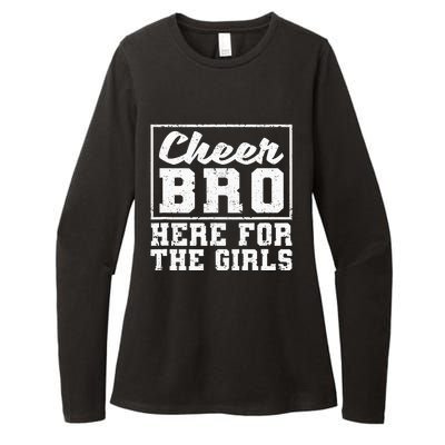 Funny Cheerleading Bros Cheer Bro Here Womens CVC Long Sleeve Shirt