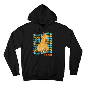 Funny Capybara Birthday Design Hoodie