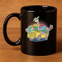 Funny Cool Back to School Animals School Bus 11oz C Handle Ceramic Mug