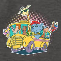Funny Cool Back to School Animals School Bus Vector Backpack