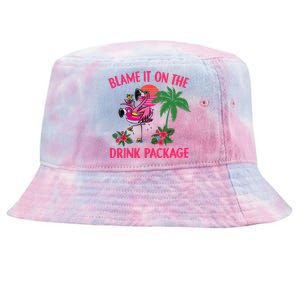 Flamingo Cruise Blame It on the Drink Package Drinking Booze Tie-Dyed Bucket Hat