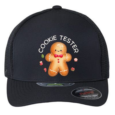 Funny Christmas Baking Team Cookie Tester Taster Baking Crew Flexfit Unipanel Trucker Cap