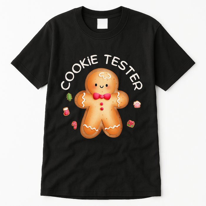 Funny Christmas Baking Team Cookie Tester Taster Baking Crew Tall T-Shirt