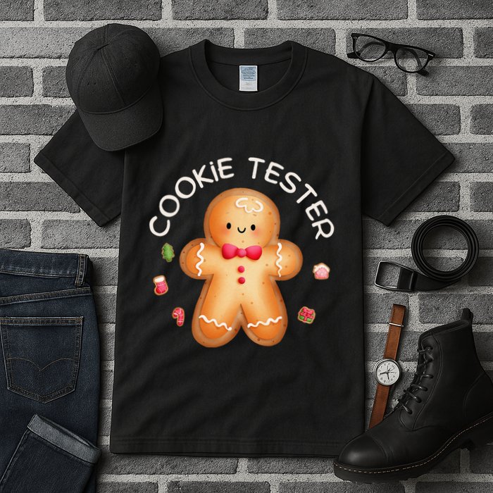 Funny Christmas Baking Team Cookie Tester Taster Baking Crew Tall T-Shirt