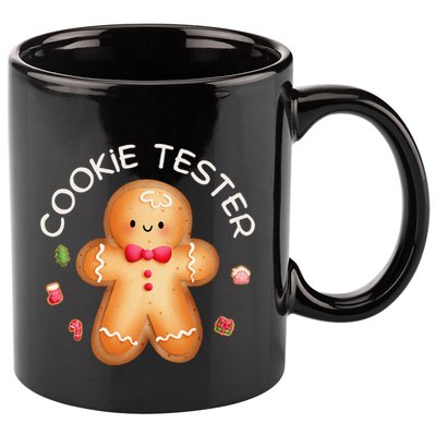 Funny Christmas Baking Team Cookie Tester Taster Baking Crew 11oz C Handle Ceramic Mug
