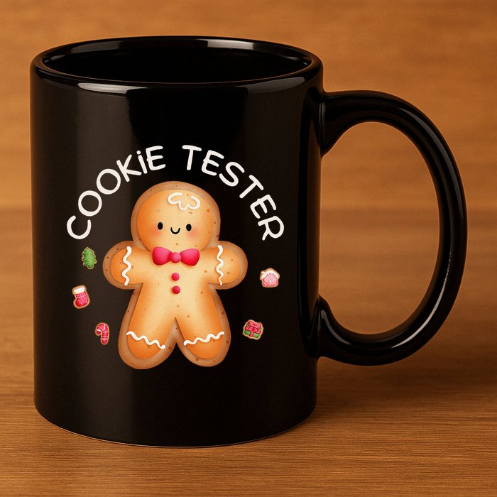 Funny Christmas Baking Team Cookie Tester Taster Baking Crew 11oz C Handle Ceramic Mug