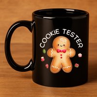 Funny Christmas Baking Team Cookie Tester Taster Baking Crew 11oz C Handle Ceramic Mug