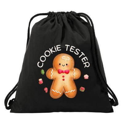 Funny Christmas Baking Team Cookie Tester Taster Baking Crew Drawstring Bag