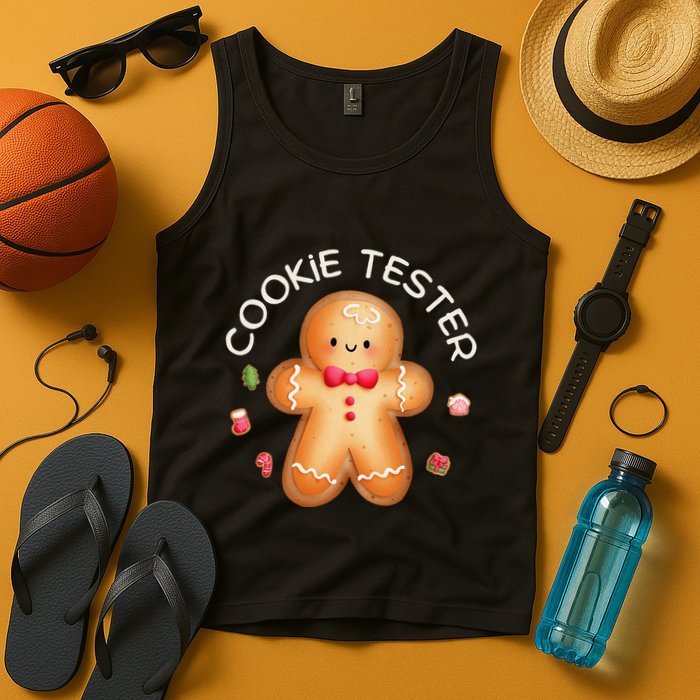 Funny Christmas Baking Team Cookie Tester Taster Baking Crew Tank Top