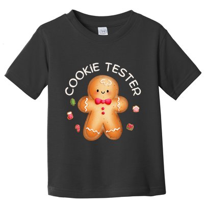 Funny Christmas Baking Team Cookie Tester Taster Baking Crew Toddler T-Shirt