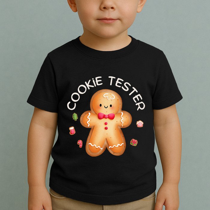 Funny Christmas Baking Team Cookie Tester Taster Baking Crew Toddler T-Shirt