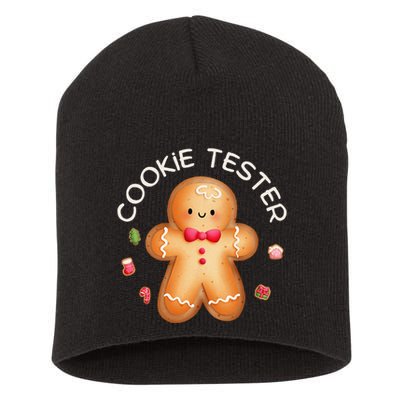 Funny Christmas Baking Team Cookie Tester Taster Baking Crew Short Acrylic Beanie