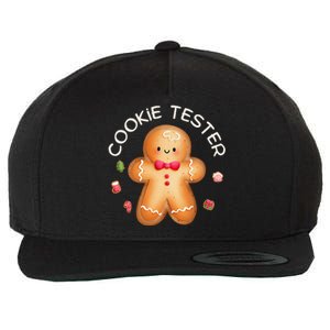 Funny Christmas Baking Team Cookie Tester Taster Baking Crew Wool Snapback Cap