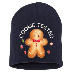 Funny Christmas Baking Team Cookie Tester Taster Baking Crew Short Acrylic Beanie