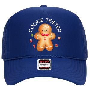 Funny Christmas Baking Team Cookie Tester Taster Baking Crew High Crown Mesh Back Trucker Hat