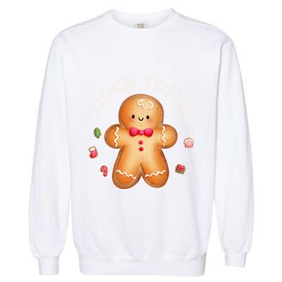 Funny Christmas Baking Team Cookie Tester Taster Baking Crew Garment-Dyed Sweatshirt