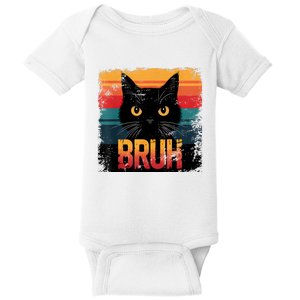 Funny Cat Bruh For Teens Boy Girl Women Meme Graphic Baby Bodysuit