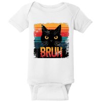 Funny Cat Bruh For Teens Boy Girl Women Meme Graphic Baby Bodysuit