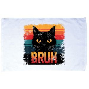 Funny Cat Bruh For Teens Boy Girl Women Meme Graphic Microfiber Hand Towel