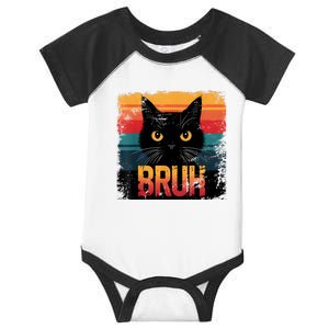 Funny Cat Bruh For Teens Boy Girl Women Meme Graphic Infant Baby Jersey Bodysuit