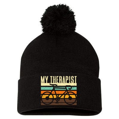 Funny Cycling Bicycle Pom Pom 12in Knit Beanie