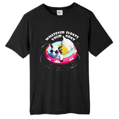 Funny Cute Baby Goat Whatever Floats Your Goat Tall Fusion ChromaSoft Performance T-Shirt