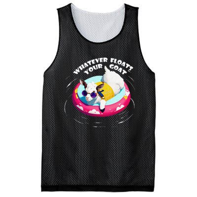 Funny Cute Baby Goat Whatever Floats Your Goat Mesh Reversible Basketball Jersey Tank