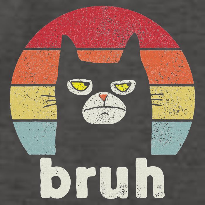 Funny Cat Bruh Teens Vector Backpack