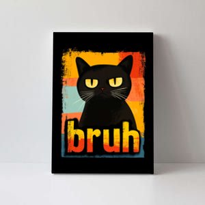 Funny Cat Bruh For Teens Meme Graphic Canvas